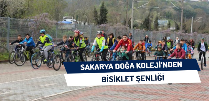 Sakarya Doğa Koleji'nden Bisiklet Şenliği