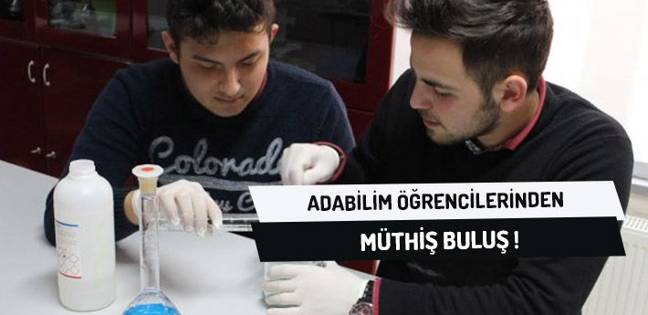 Adabilim Öğrencilerinden Müthiş Buluş!