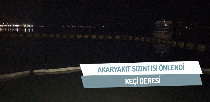 Akaryakıt sızıntısı önlendi