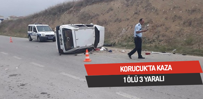 Korucuk'ta kaza,1 ölü 3 yaralı