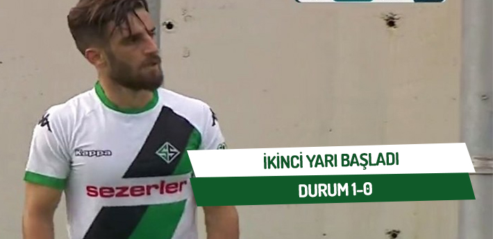 İkinci yarı başladı! Durum 1-0