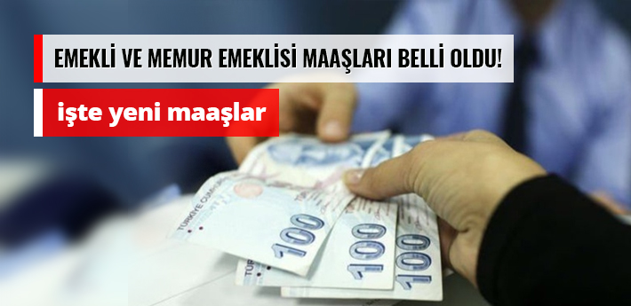 Emekli ve memur emeklisi maaş zammı belli oldu.