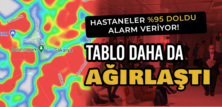 Sakarya'da hastaneler %95 doldu!