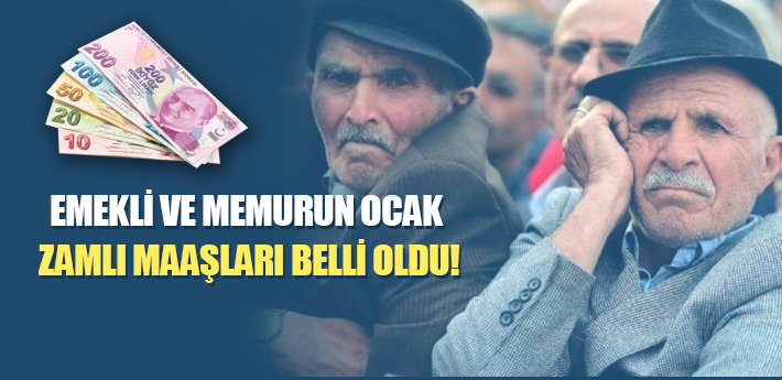 Emekli ve memurun Ocak zammı belli oldu!