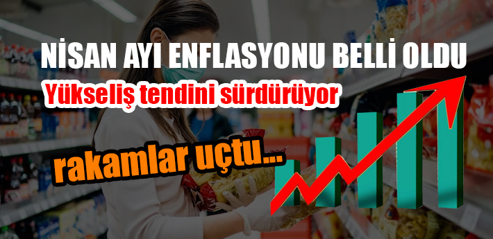 Enflasyon Nisan'da uçtu!