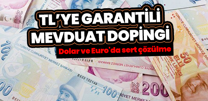 Dolar ve Euro’da sert çözülme: TL’ye garantili mevduat dopingi