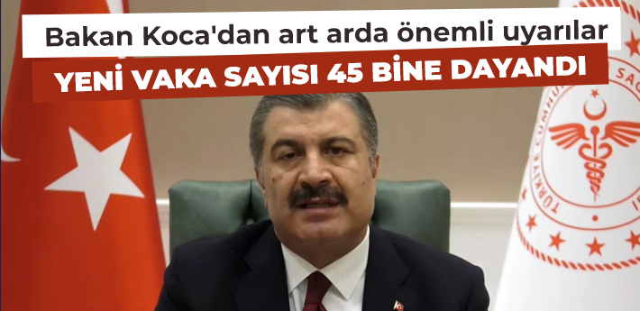 Bakan Koca kritik tabloyu paylaştı!