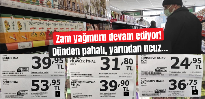 Zam yağmuru devam ediyor! 