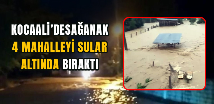 Sakarya’da sağanak 4 mahalleyi sular altında bıraktı