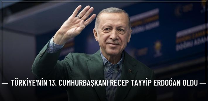 Türkiye'nin 13. Cumhurbaşkanı Recep Tayyip Erdoğan Oldu