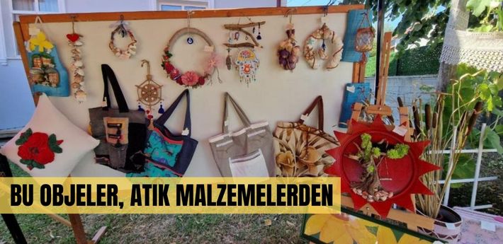  30 yıldır atık malzemeleri geri dönüştürerek yeni objeler üretiyor