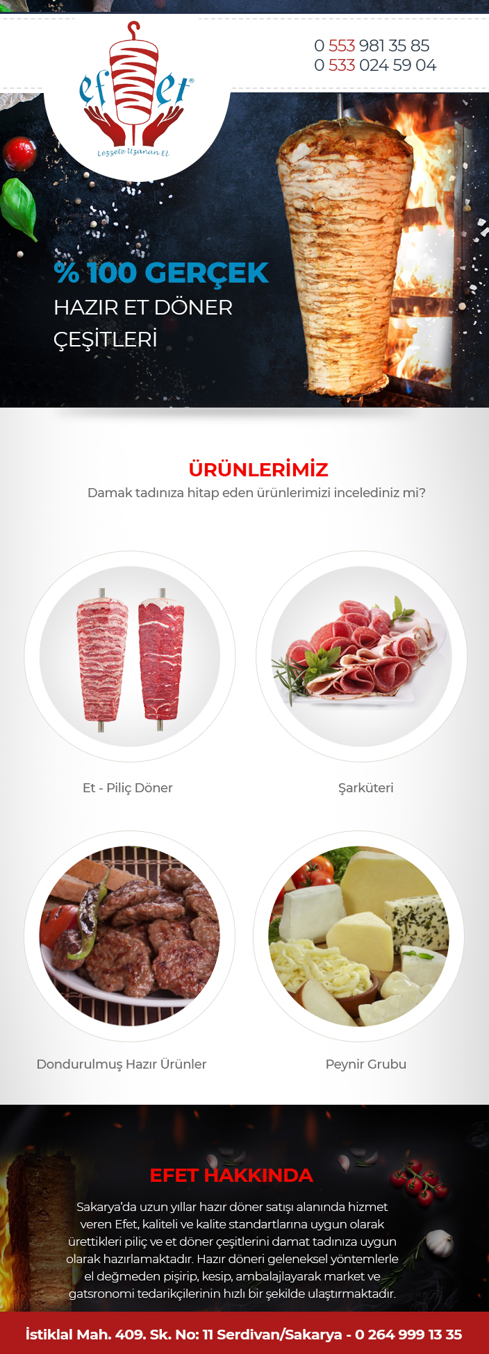 Efet Döner Hazır Döner Satışı