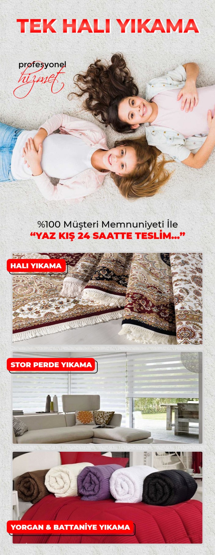 Tek Halı Yıkama